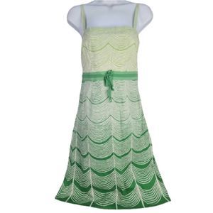 IPSA Anthropologie Spaghetti Strap Sundress Green